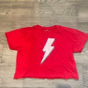 Retro Brand Lightning cropped tee Size youth XL